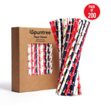 Wholesale Eco Biodegradable Disposable Paper Straws for Drinks